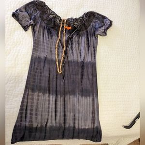 Michelle Jonas Tye Dye and Crochet Dress- Size Small- Similar to Spell & Gypsy